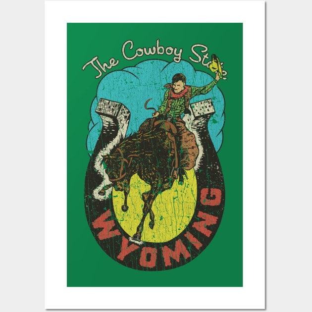 Wyoming The Cowboy State 1890 Wall Art by JCD666